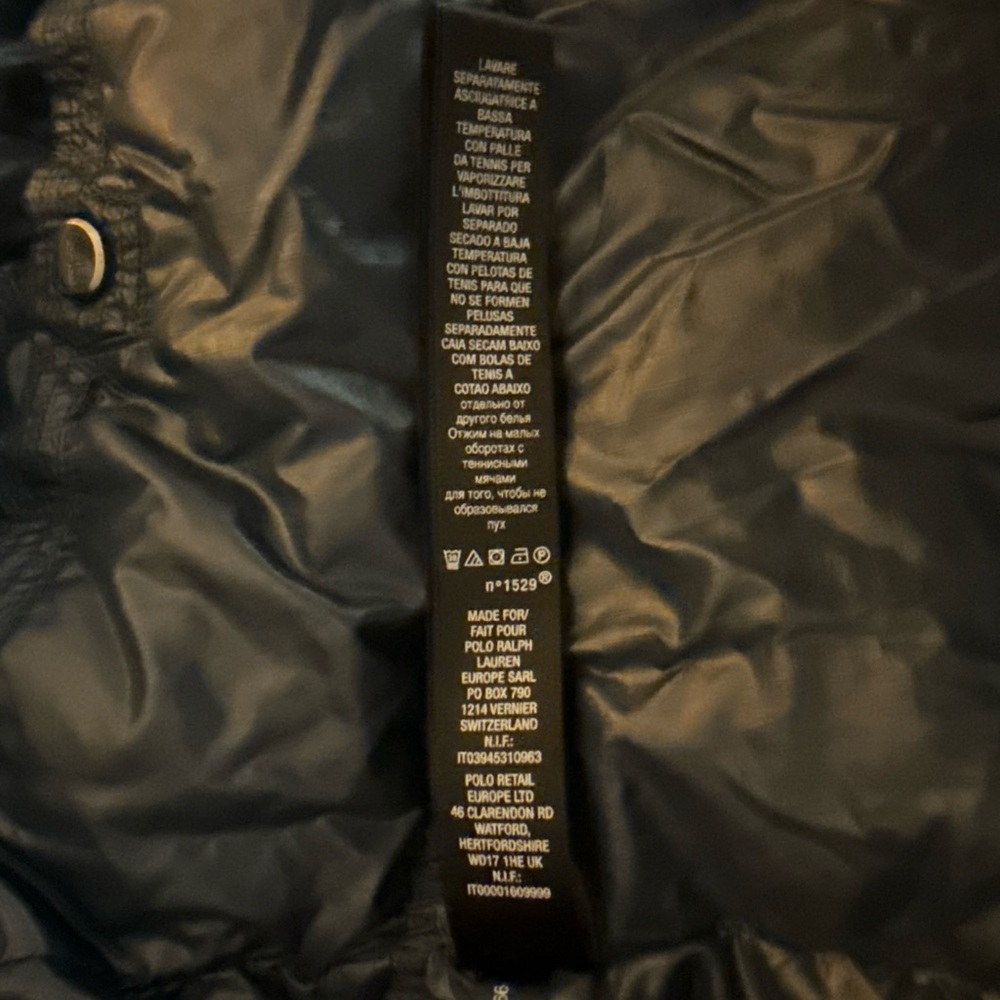 RLX Ralph Lauren Women's XS Blue Full Zip Cropped Vest , Zip Pockets - Picture 10 of 10